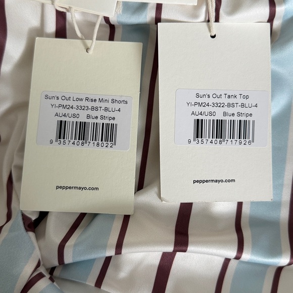 Peppermayo suns our tank and shorts Striped Sleeveless Top and Shorts Set - Picture 5 of 5